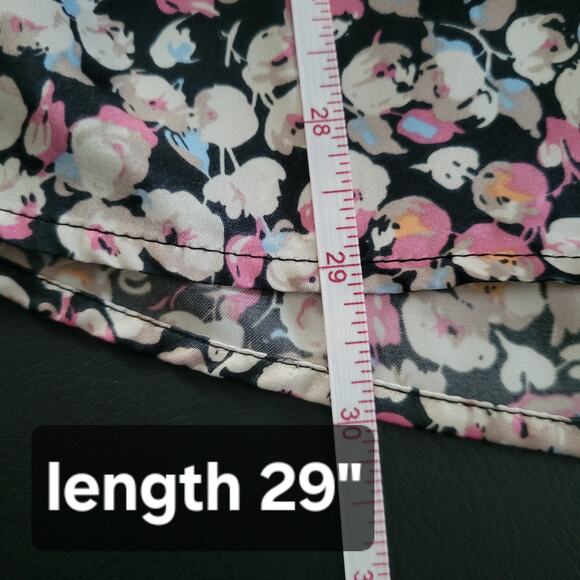 Daniel Rainn Floral Split Neck Tunic Blouse 1X – High Low Hem, Roll Tab Sleeves - Picture 9 of 12